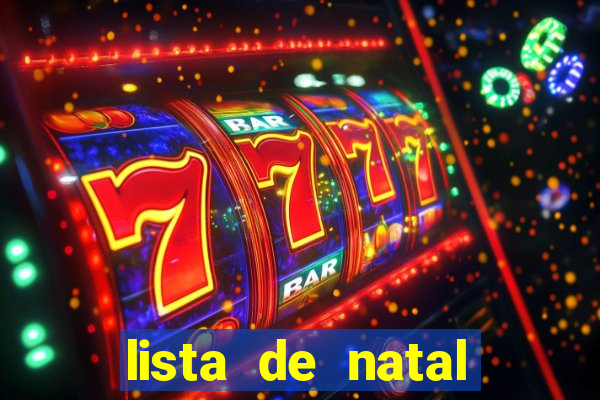 lista de natal para imprimir